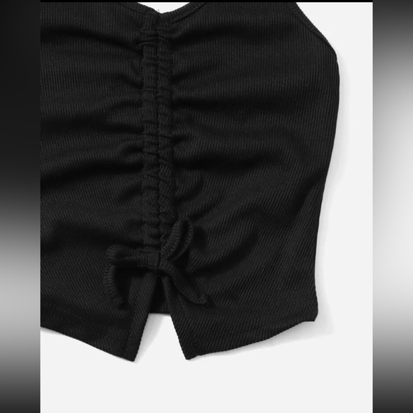 Drawstring Ruched Halter Top - Picture 4 of 4